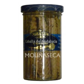 PESASUR Caballa de Andalucia en aceite de oliva frasco190 grs
